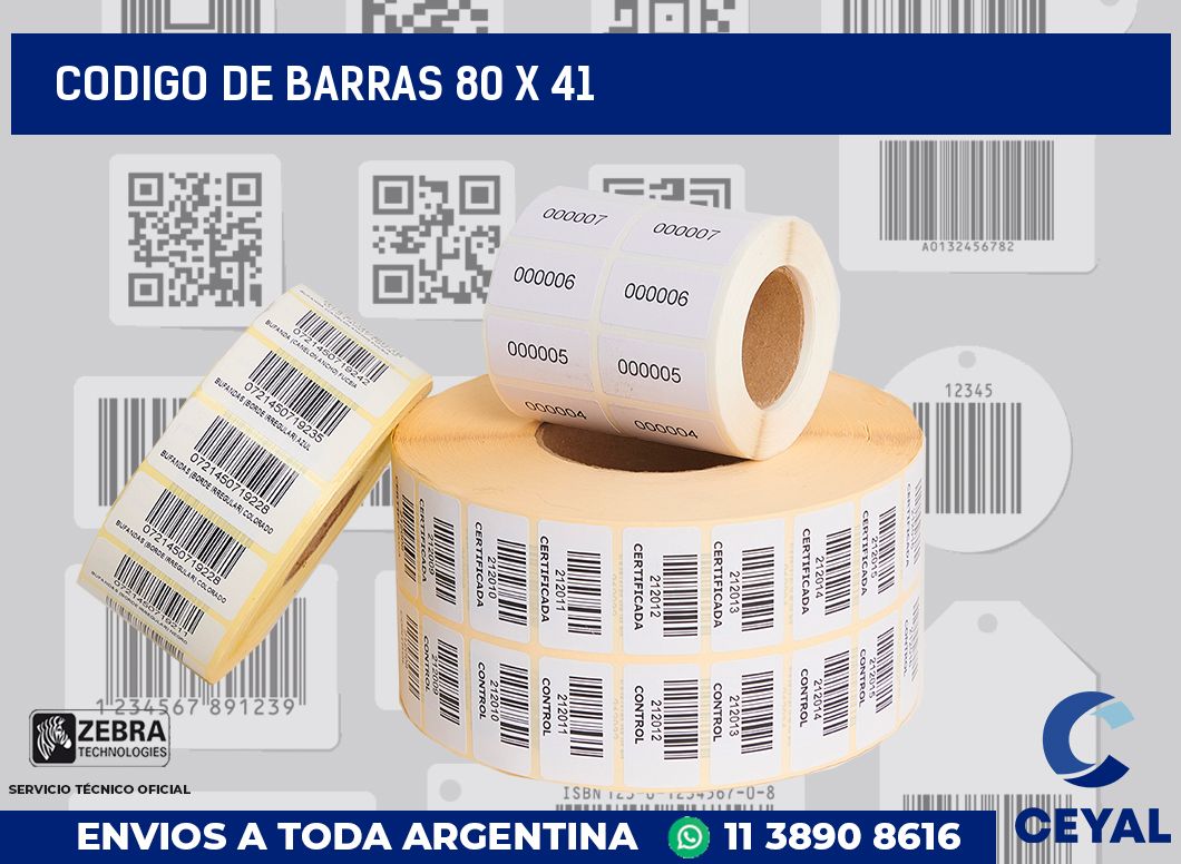 codigo de barras 80 x 41