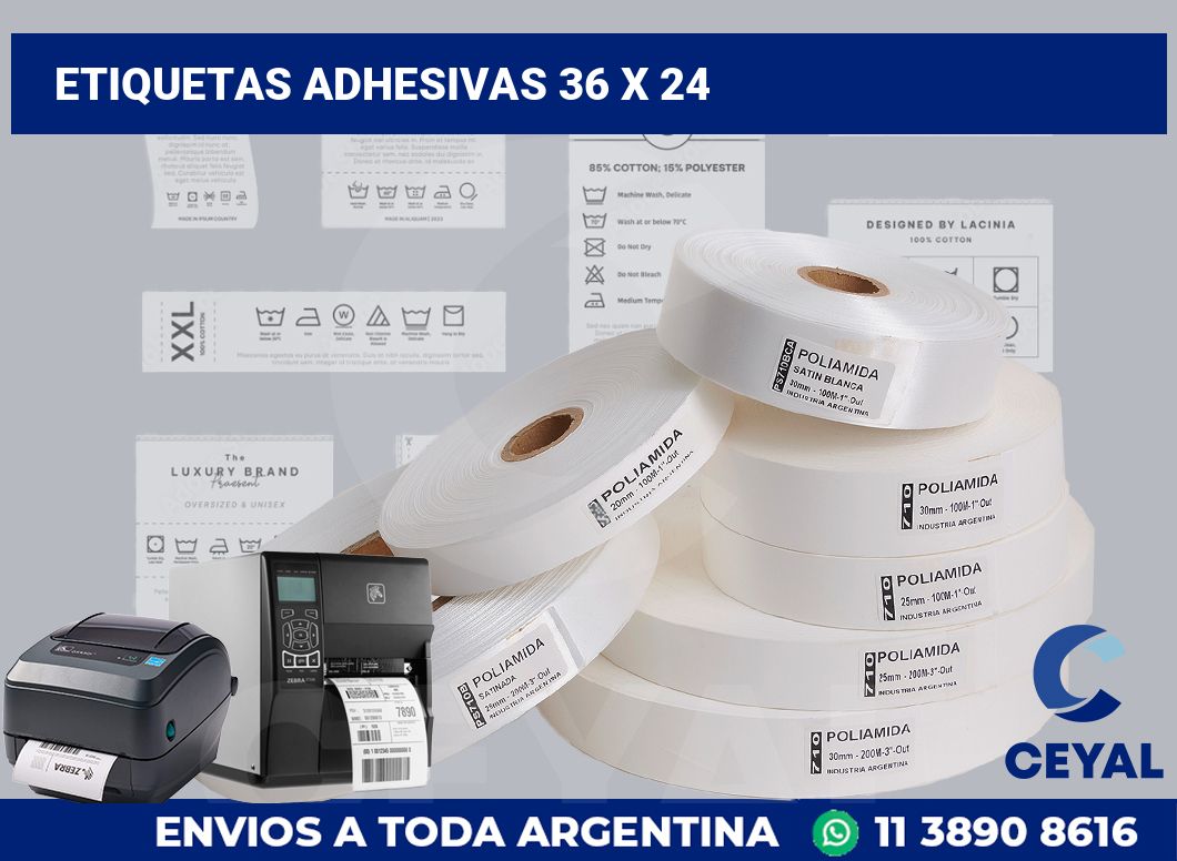 etiquetas adhesivas 36 x 24