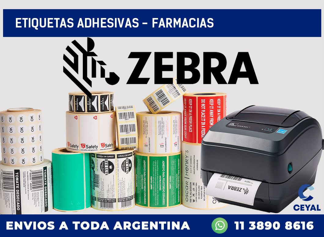 etiquetas adhesivas - Farmacias