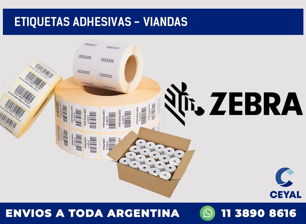 etiquetas adhesivas – Viandas