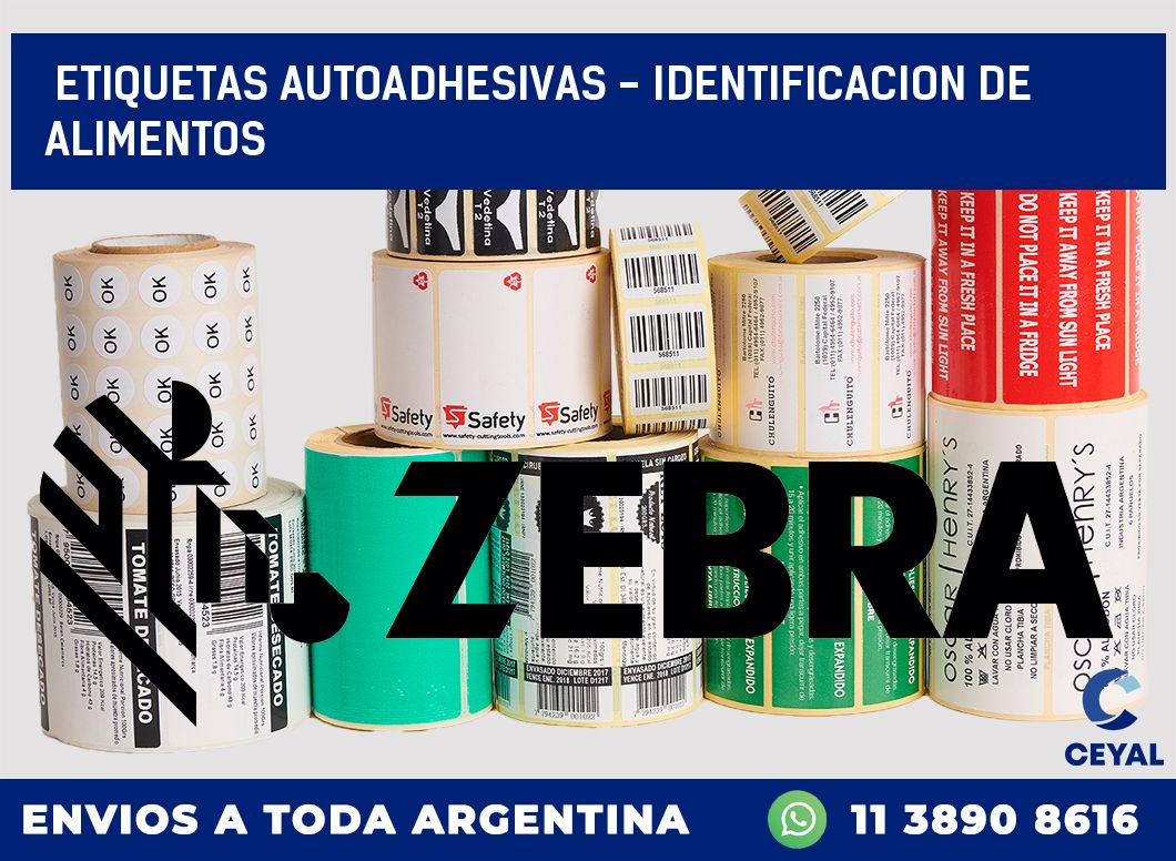 etiquetas autoadhesivas - identificacion de alimentos