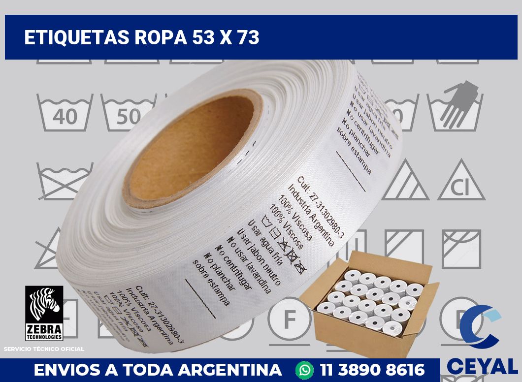 etiquetas ropa 53 x 73