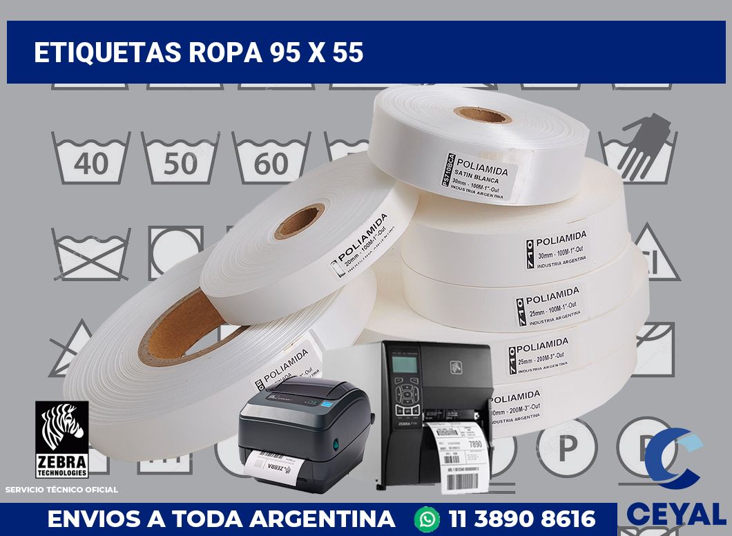 etiquetas ropa 95 x 55