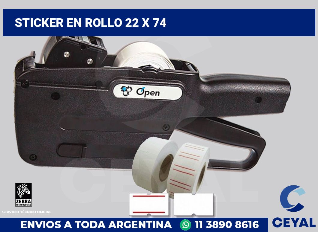 sticker en rollo 22 x 74