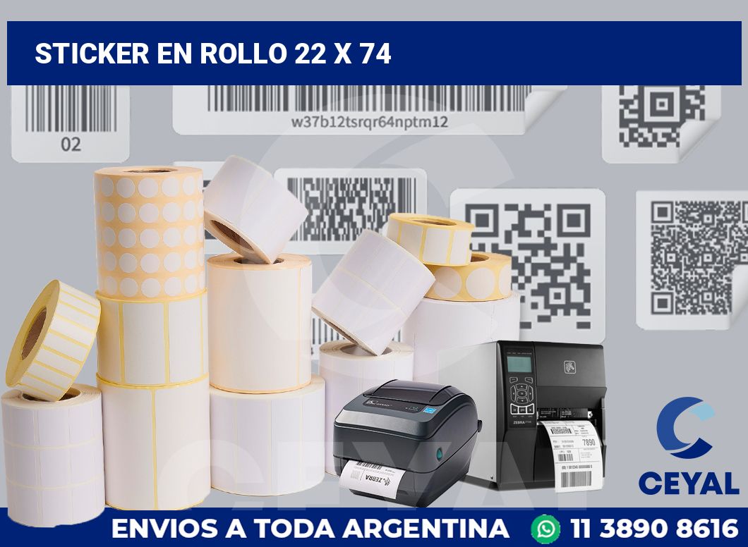 sticker en rollo 22 x 74