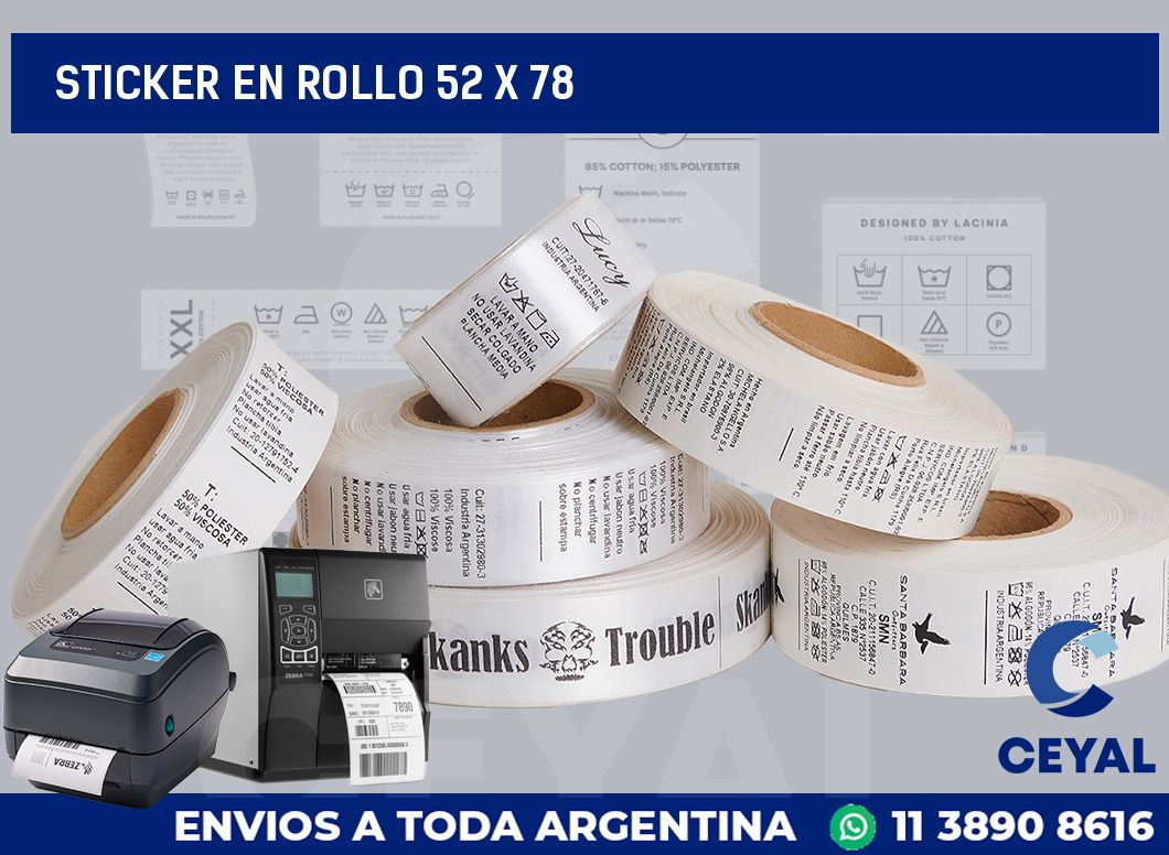 sticker en rollo 52 x 78