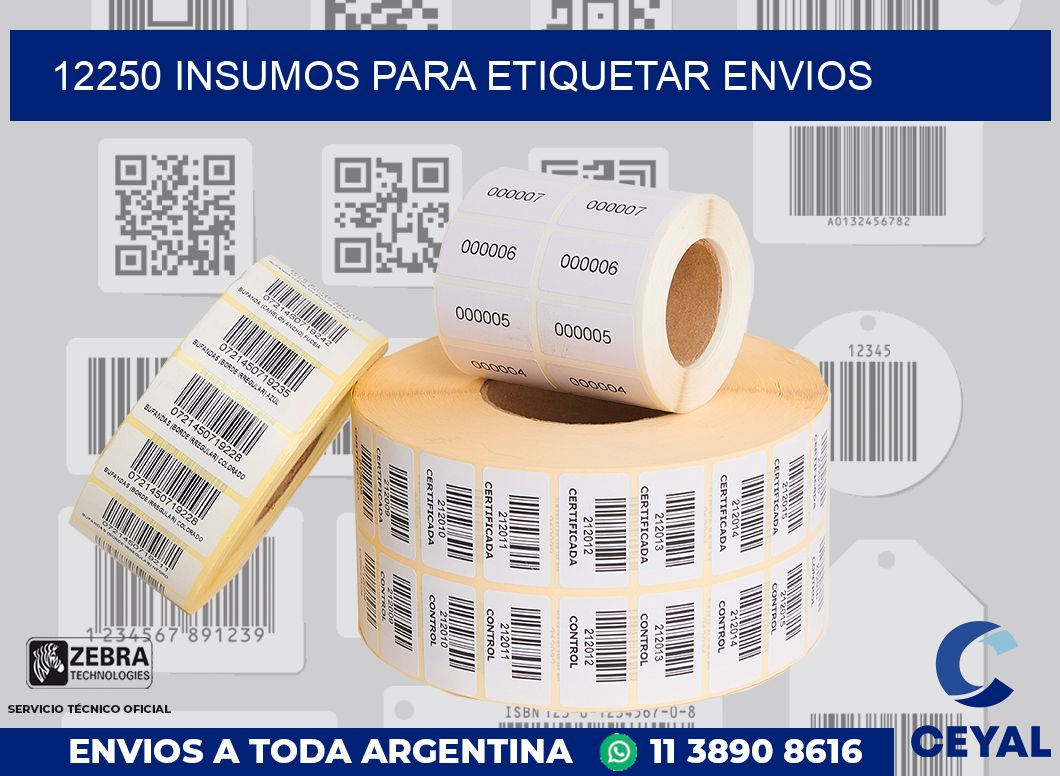 12250 Insumos para etiquetar envios