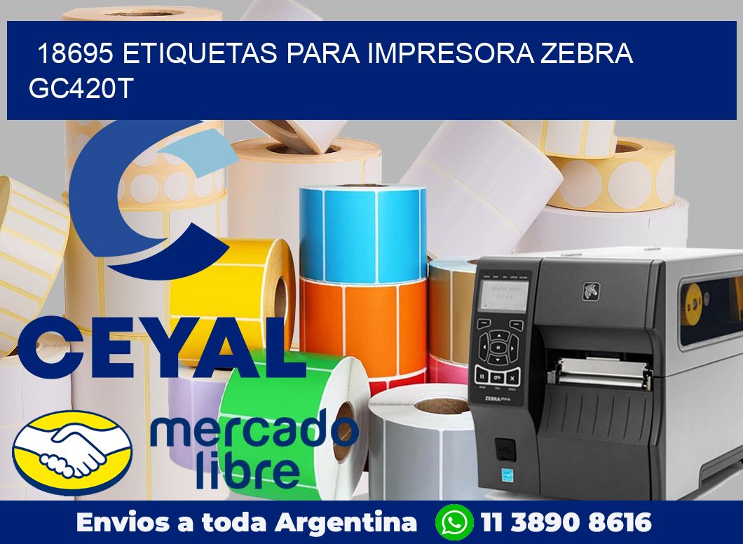 18695 etiquetas para impresora zebra GC420T