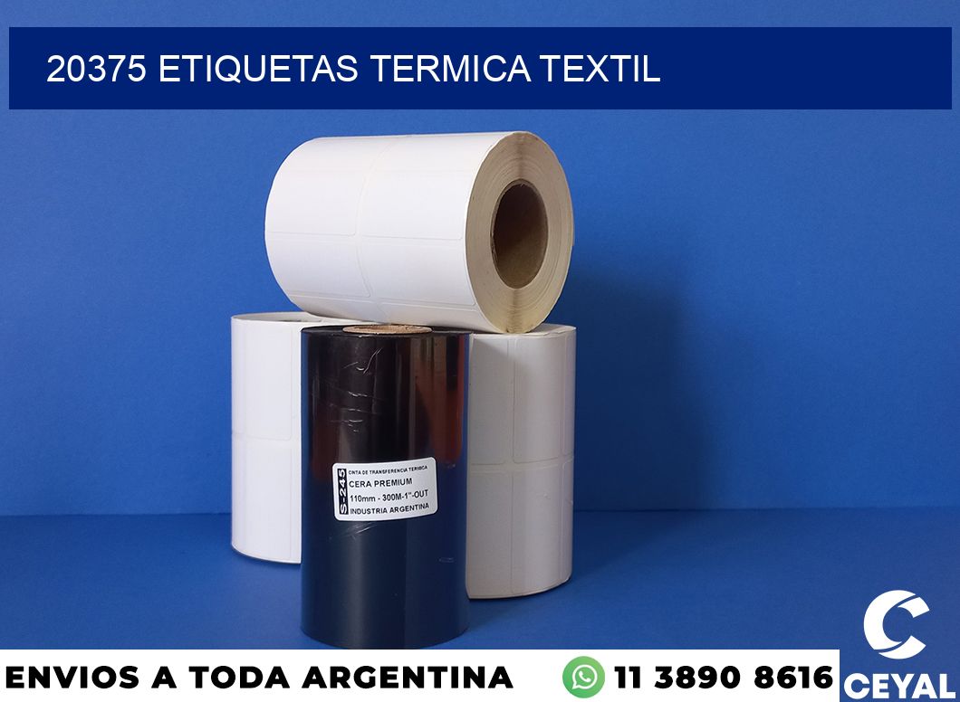 20375 etiquetas termica textil