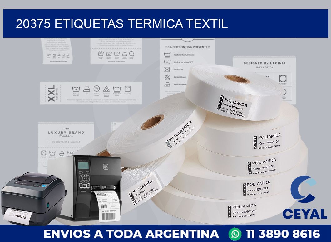 20375 etiquetas termica textil