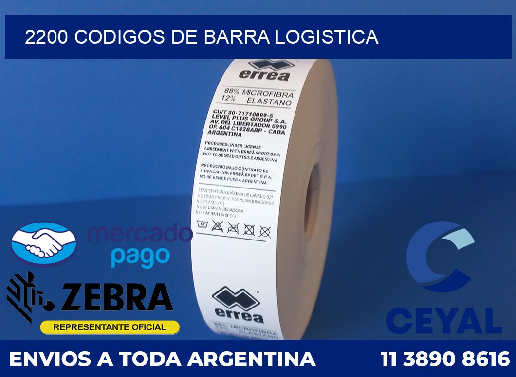 2200 Codigos de barra logistica