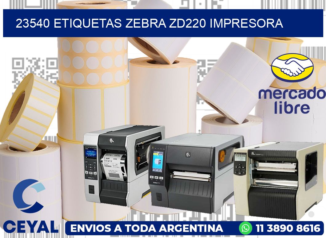 23540 etiquetas Zebra zd220 impresora