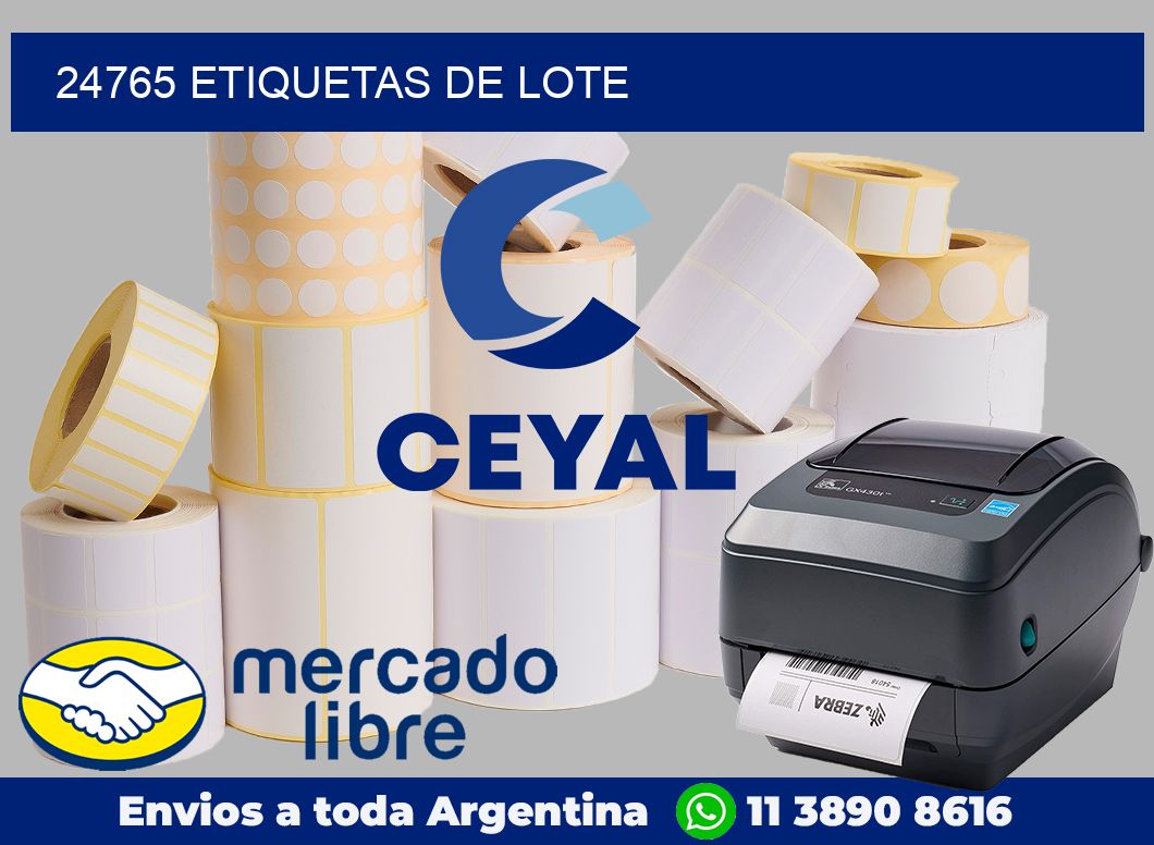 24765 Etiquetas de lote