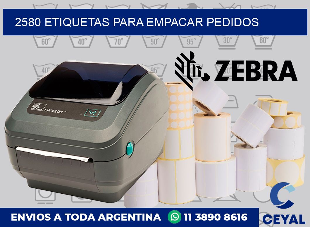 2580 etiquetas para empacar pedidos