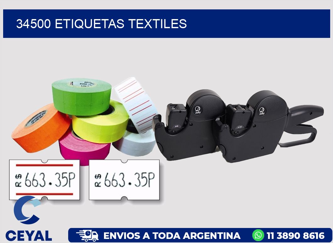 34500 etiquetas textiles