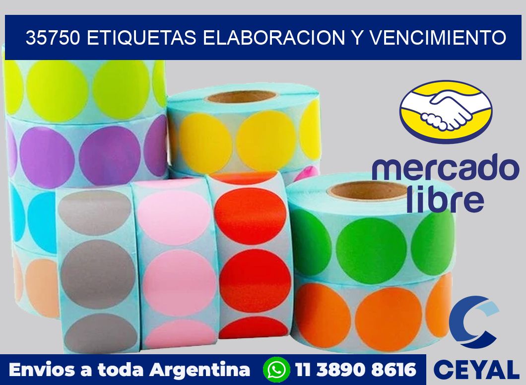 35750 Etiquetas elaboracion y vencimiento