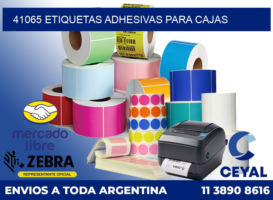 41065 etiquetas adhesivas para cajas