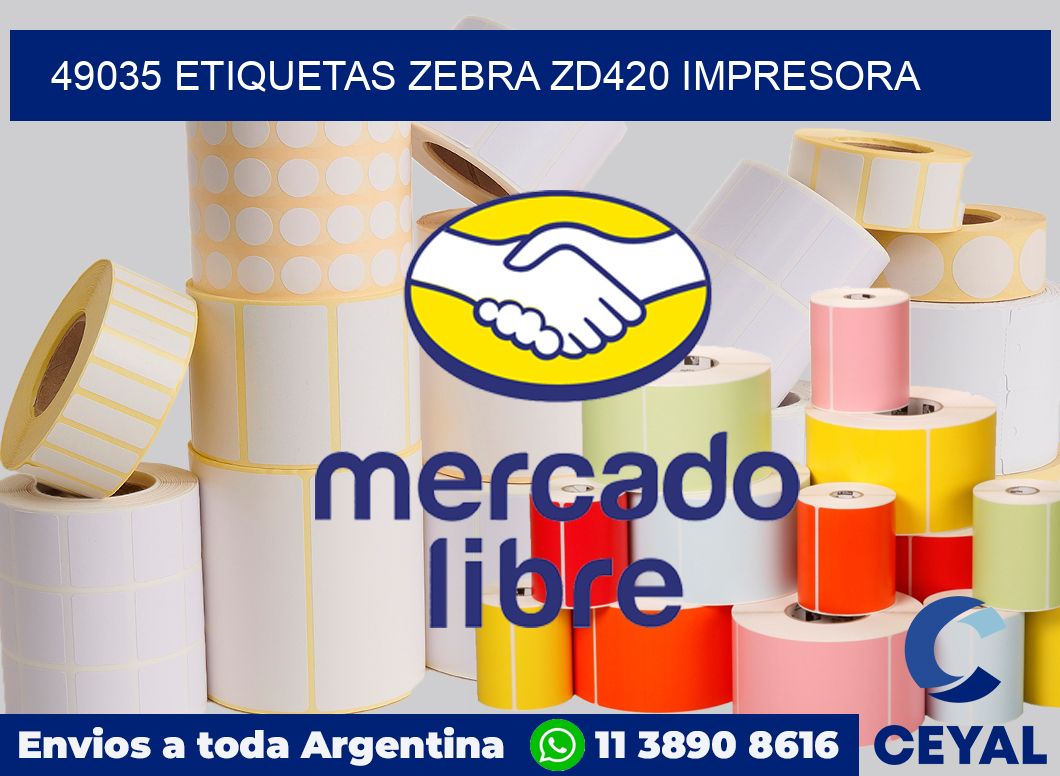 49035 etiquetas Zebra zd420 impresora