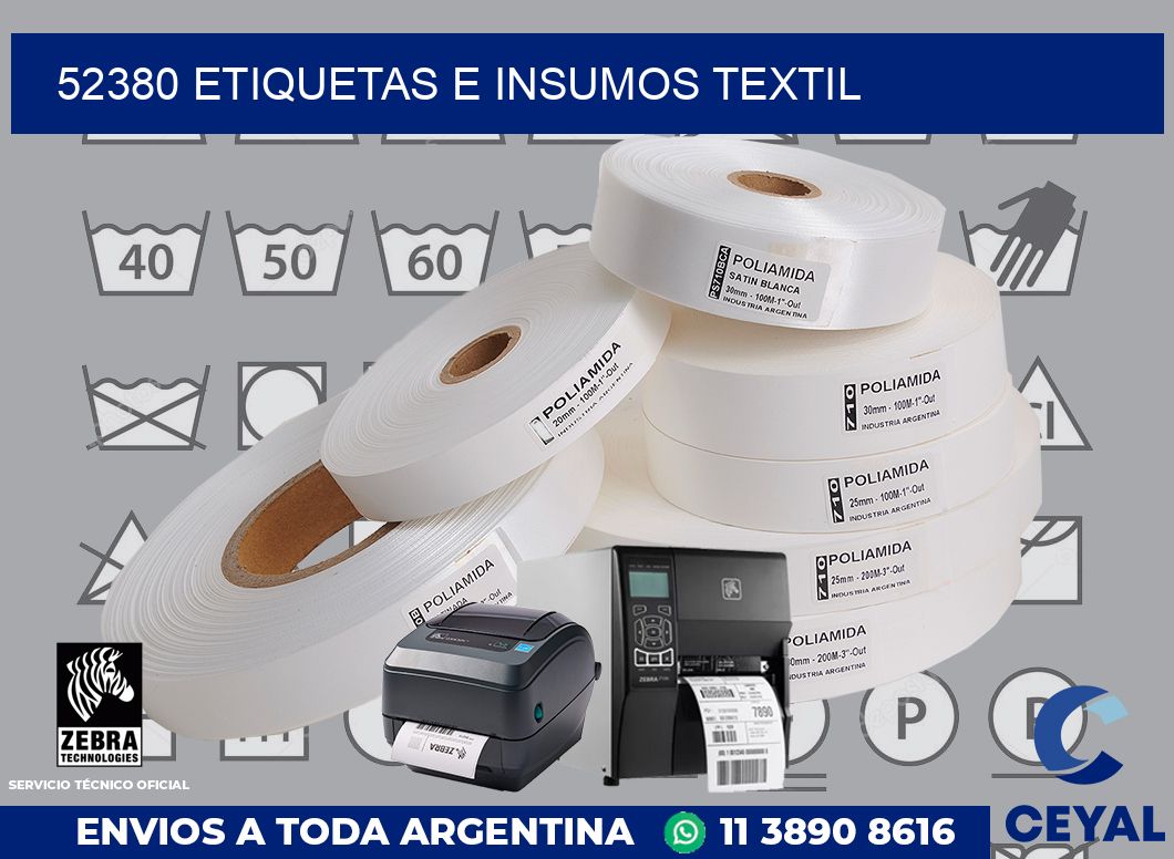 52380 etiquetas e insumos textil