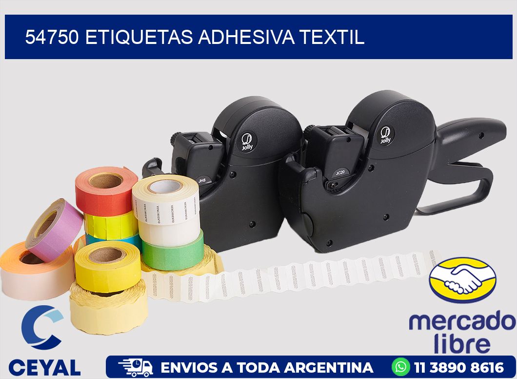 54750 etiquetas adhesiva textil