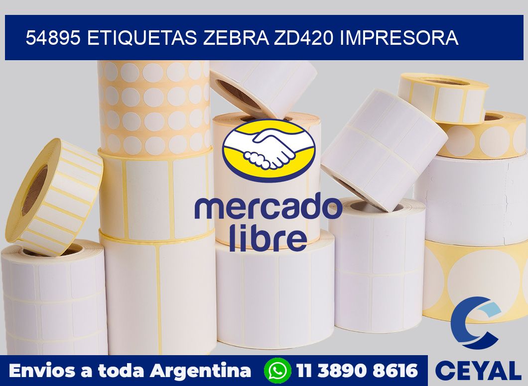 54895 etiquetas Zebra zd420 impresora