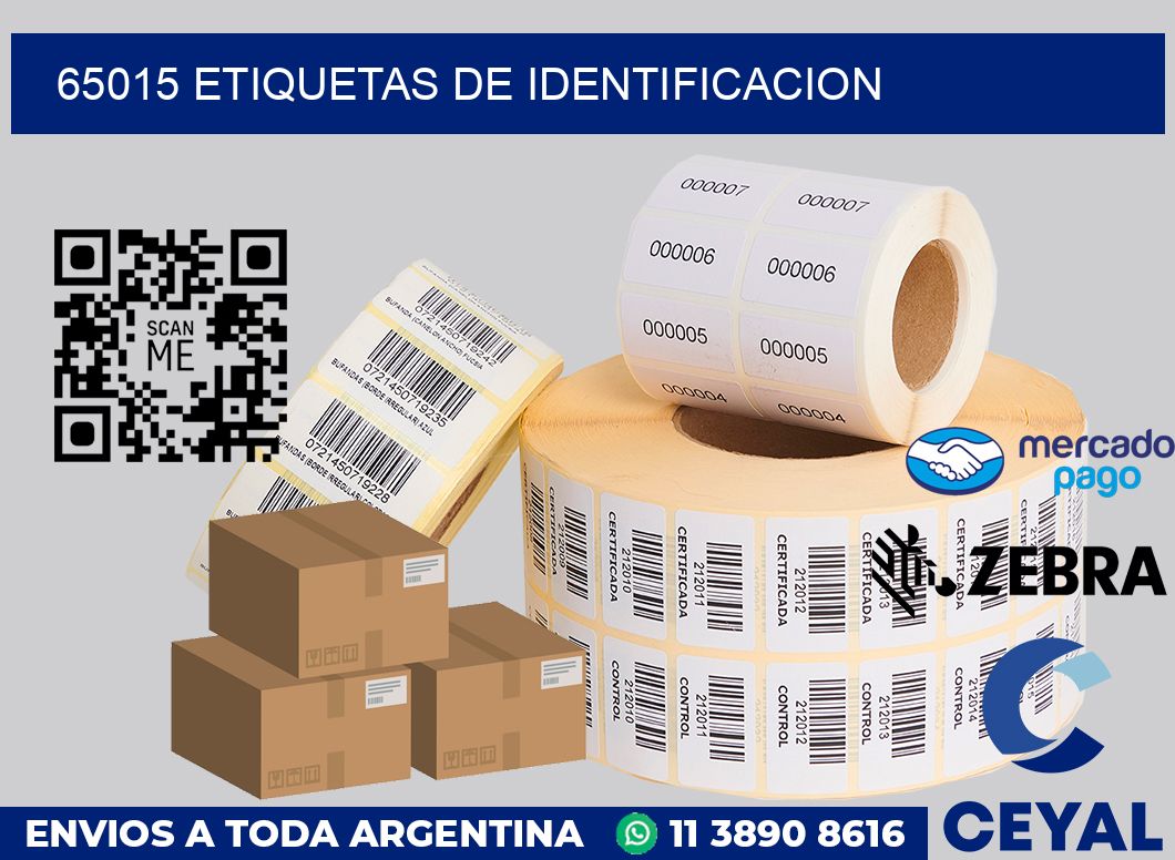 65015 Etiquetas de identificacion