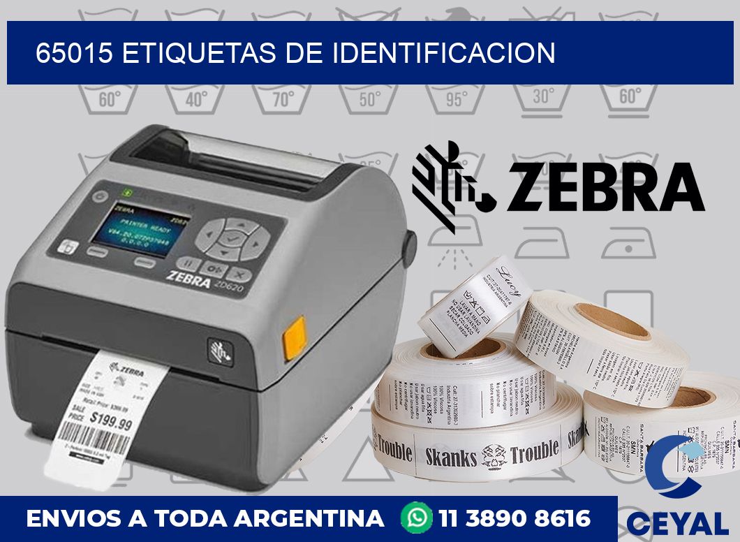 65015 Etiquetas de identificacion