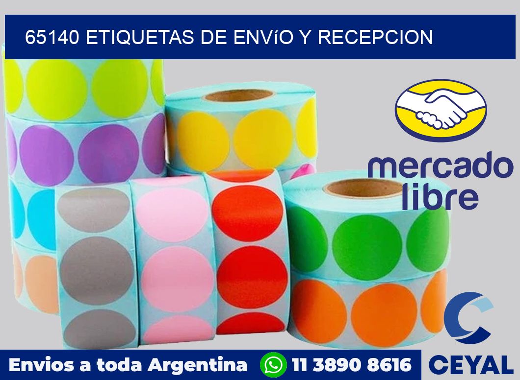 65140 Etiquetas de envío y recepcion