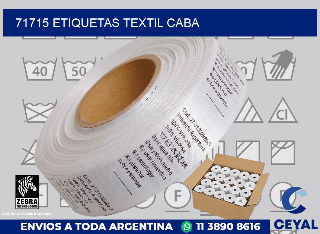 71715 etiquetas textil caba