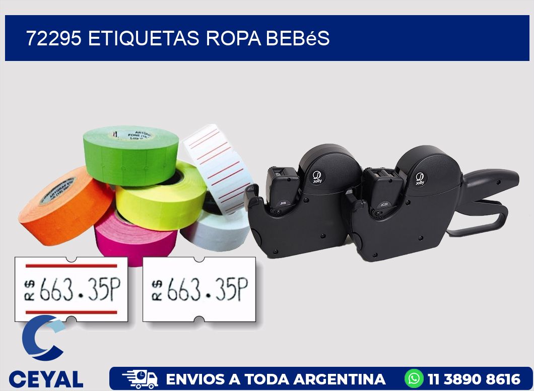 72295 Etiquetas ropa bebés