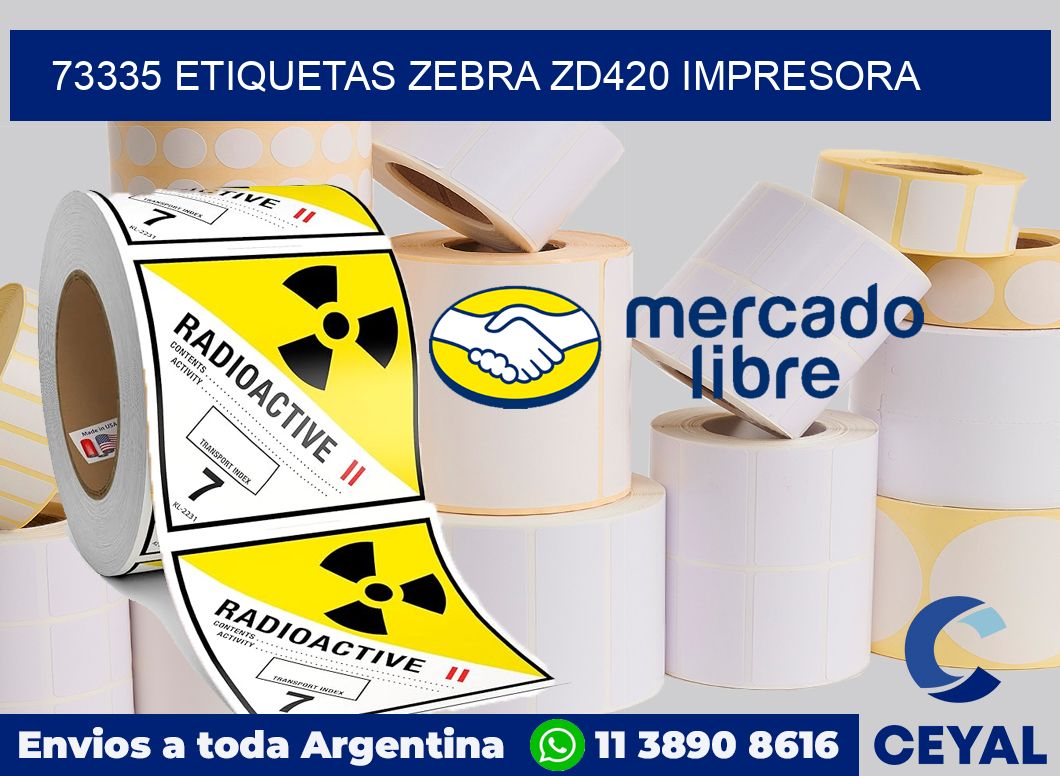 73335 etiquetas Zebra zd420 impresora