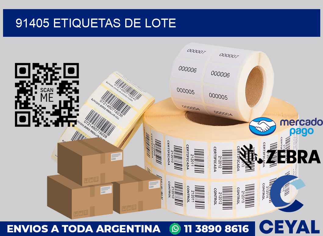 91405 Etiquetas de lote