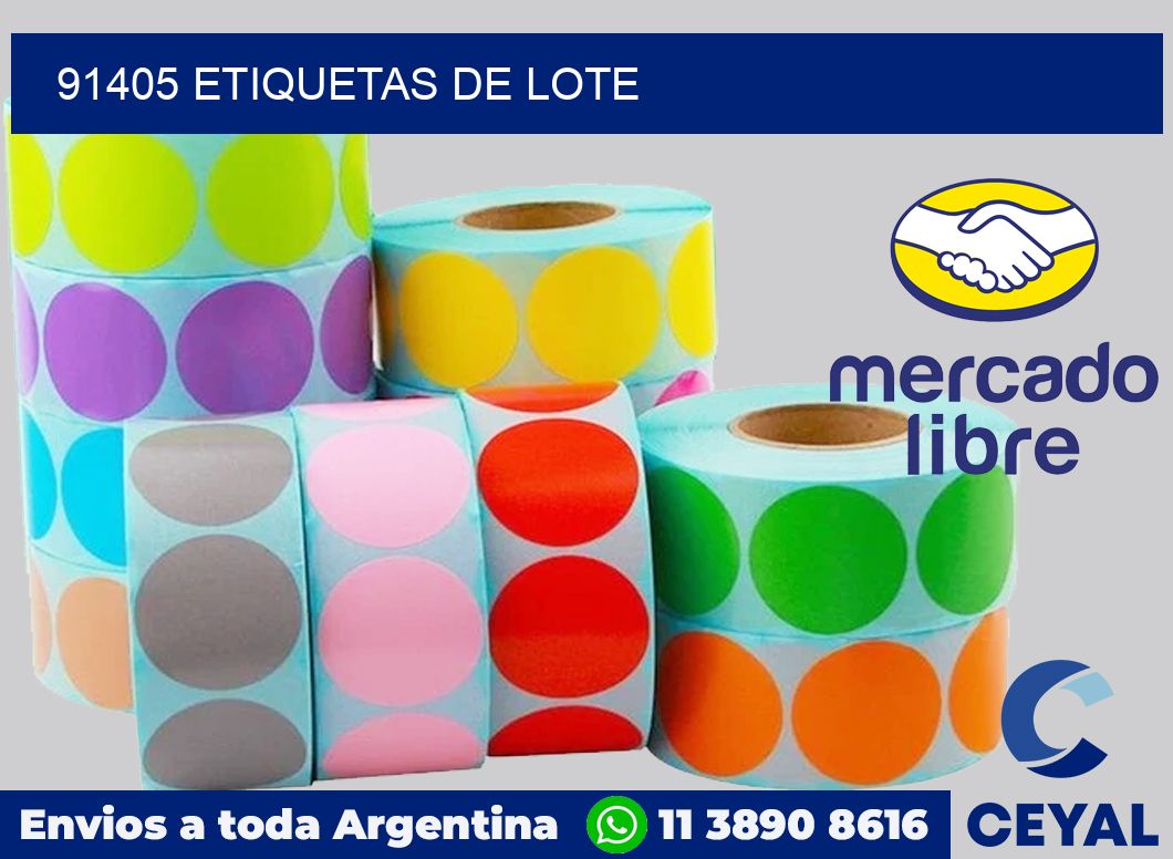 91405 Etiquetas de lote