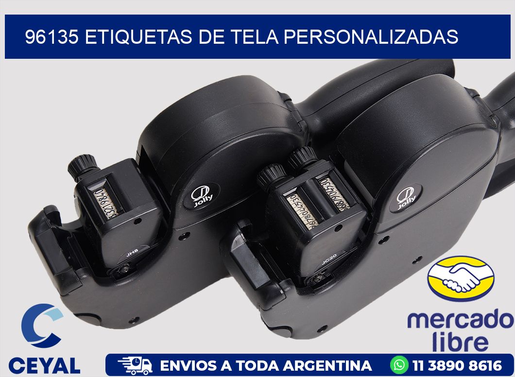 96135 Etiquetas de tela personalizadas