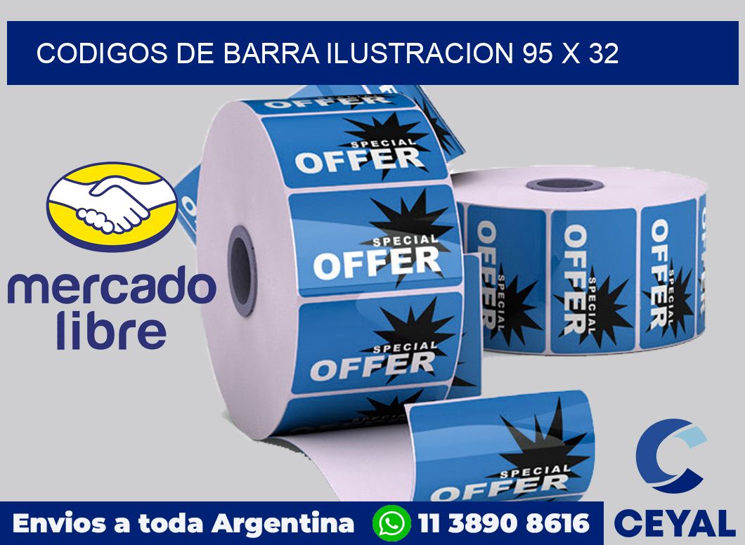 Codigos de barra ilustracion 95 x 32