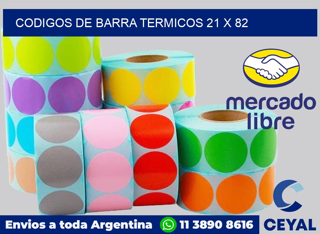 Codigos de barra termicos 21 x 82