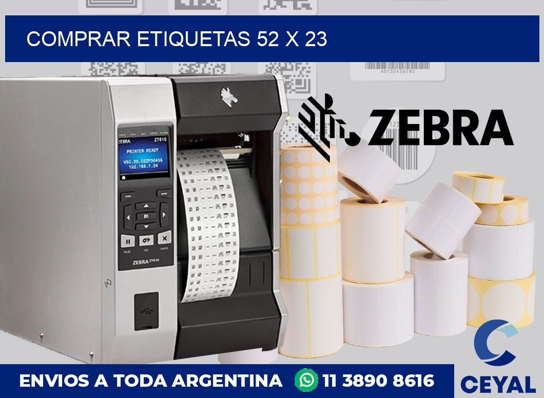 Comprar etiquetas 52 x 23