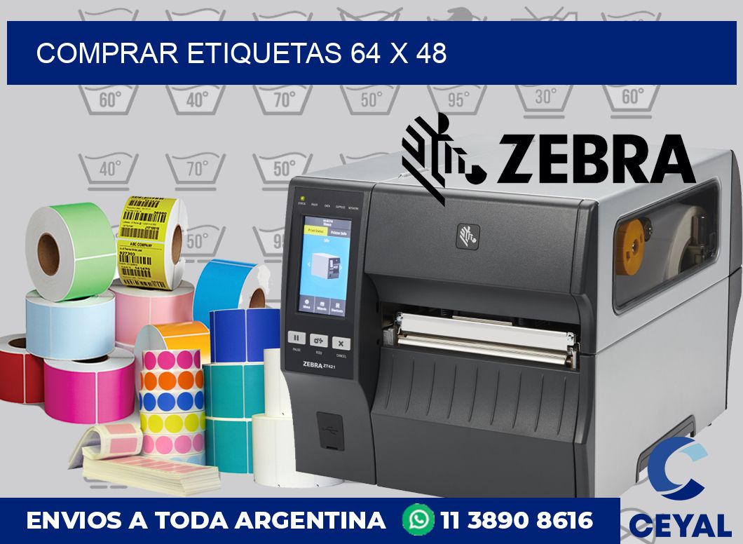 Comprar etiquetas 64 x 48