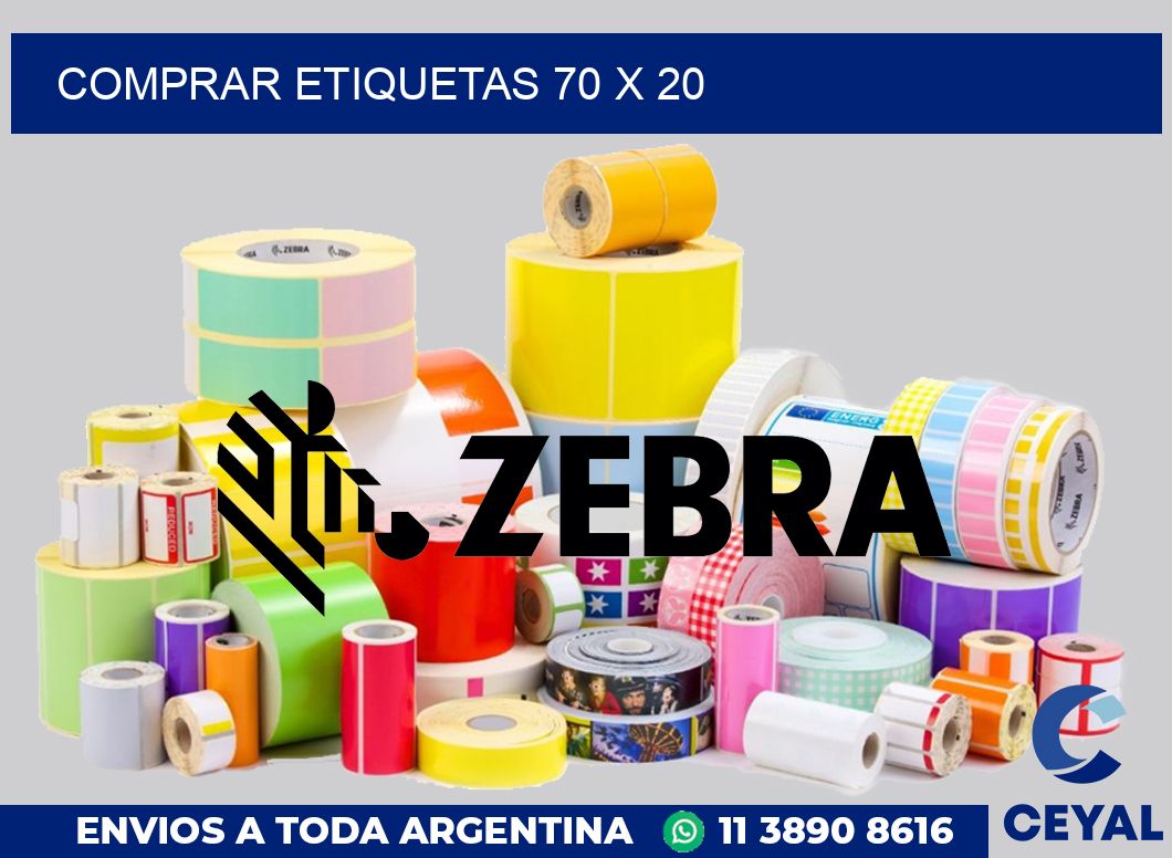 Comprar etiquetas 70 x 20