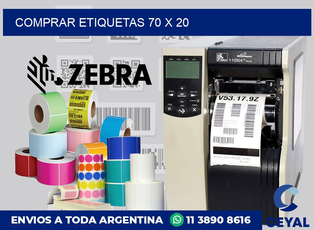 Comprar etiquetas 70 x 20