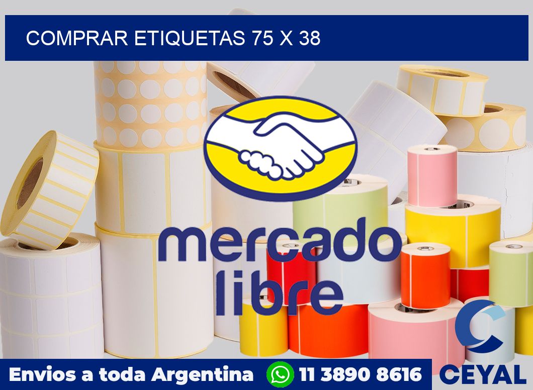 Comprar etiquetas 75 x 38