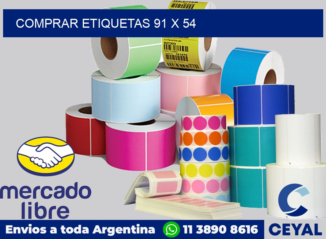 Comprar etiquetas 91 x 54