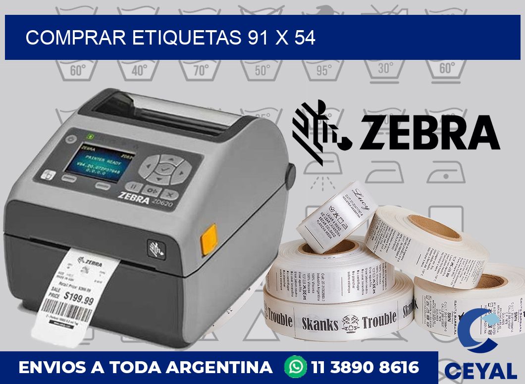 Comprar etiquetas 91 x 54