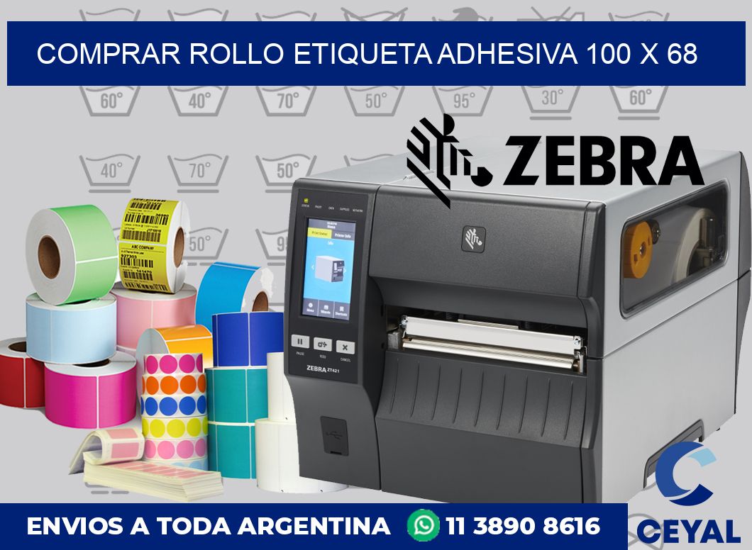 Comprar rollo etiqueta adhesiva 100 x 68