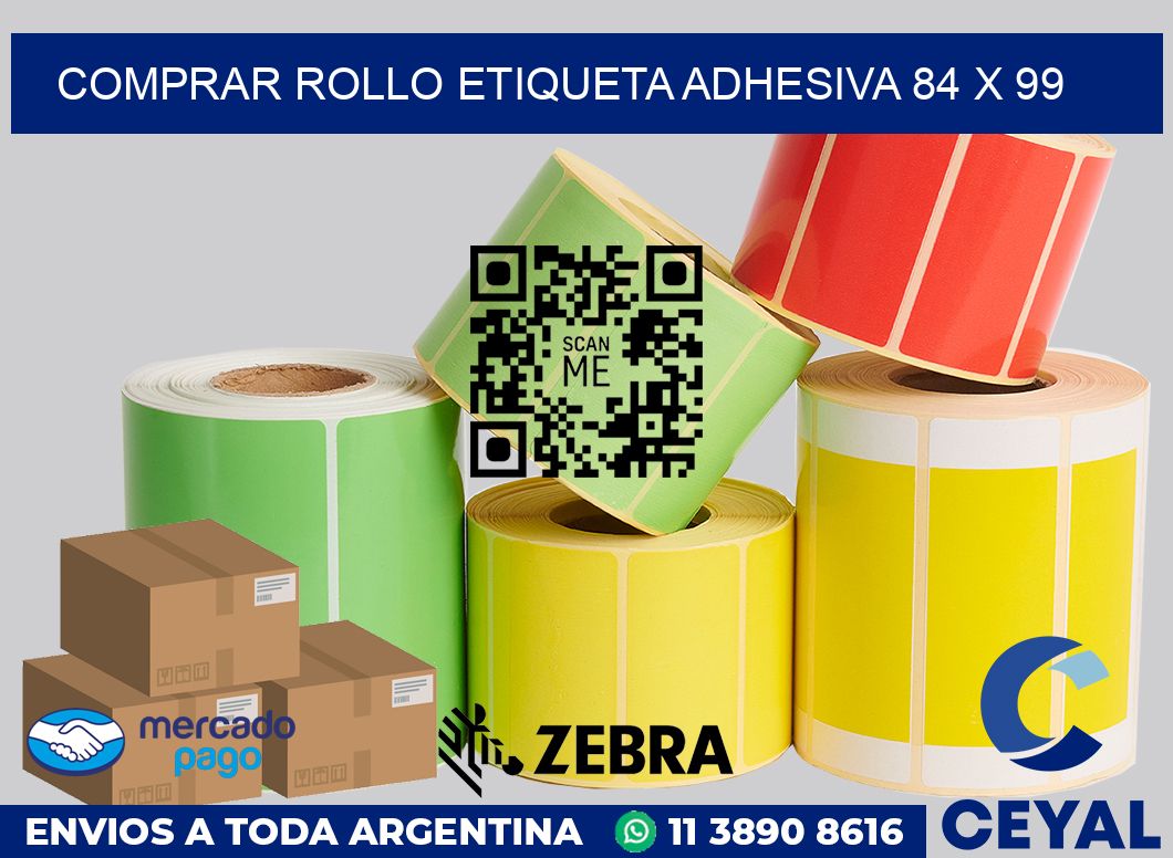 Comprar rollo etiqueta adhesiva 84 x 99