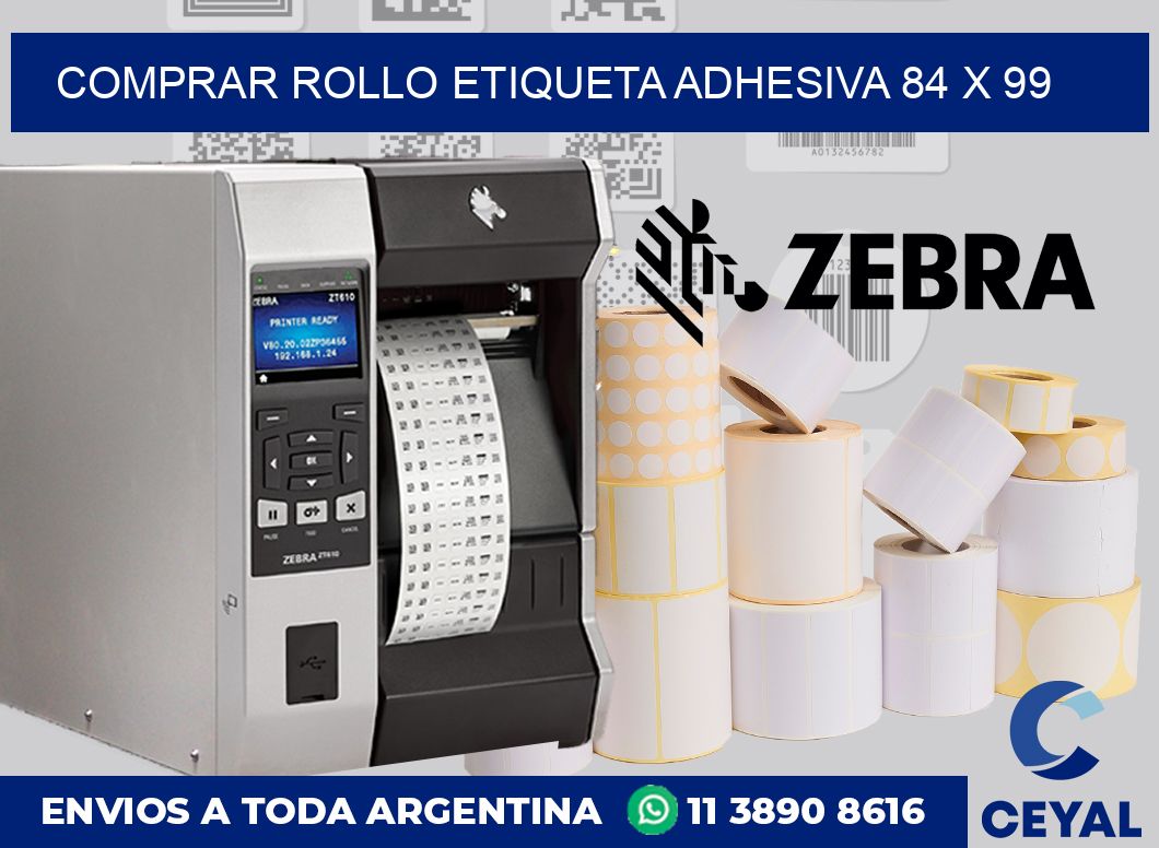 Comprar rollo etiqueta adhesiva 84 x 99