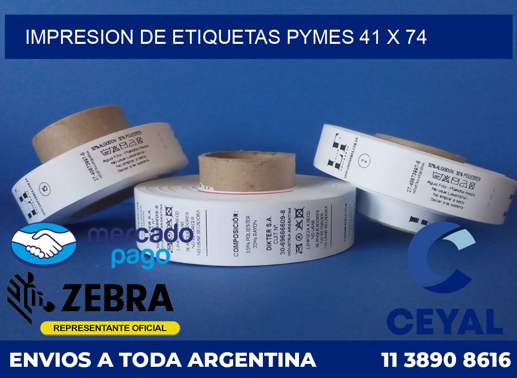 Impresion de etiquetas pymes 41 x 74