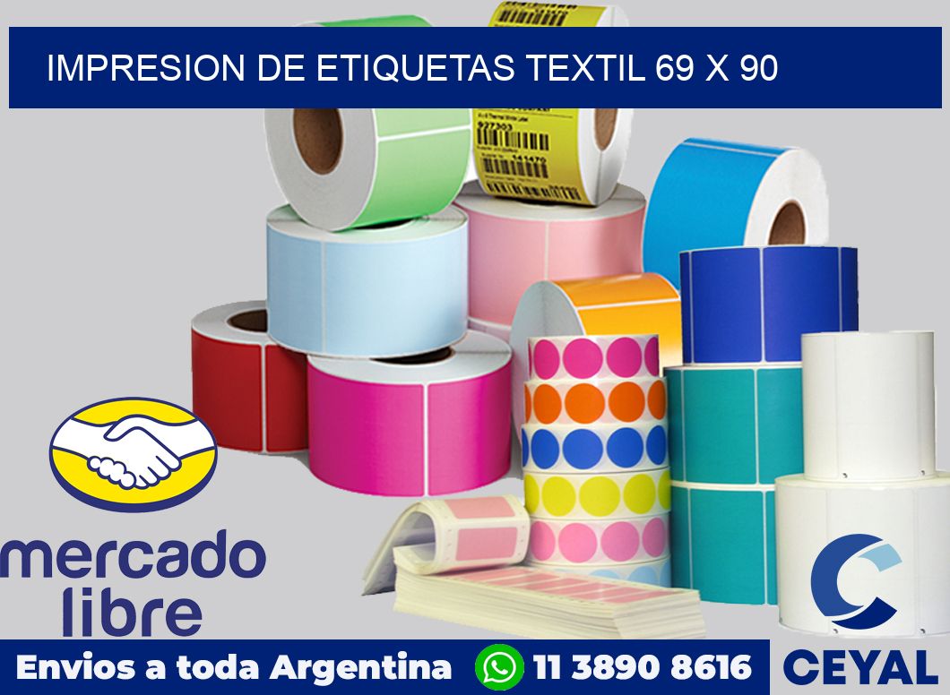 Impresion de etiquetas textil 69 x 90