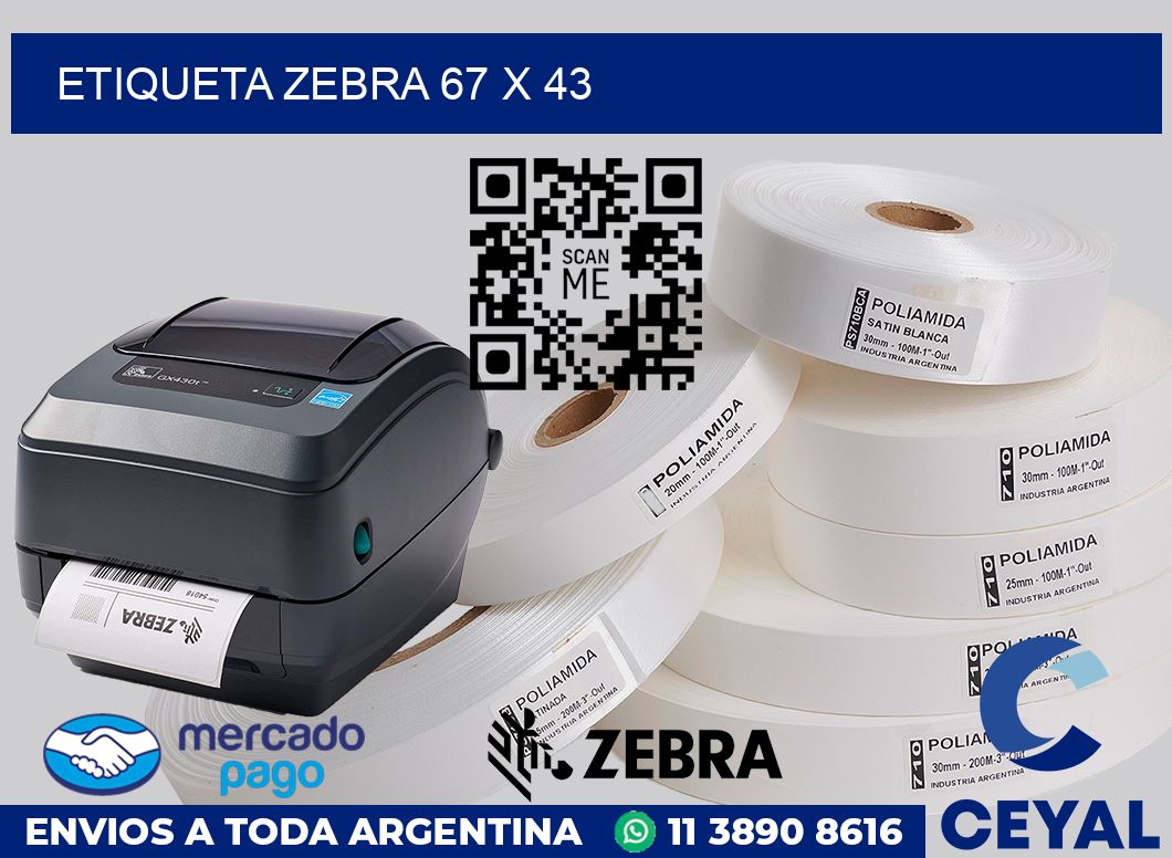 etiqueta zebra 67 x 43