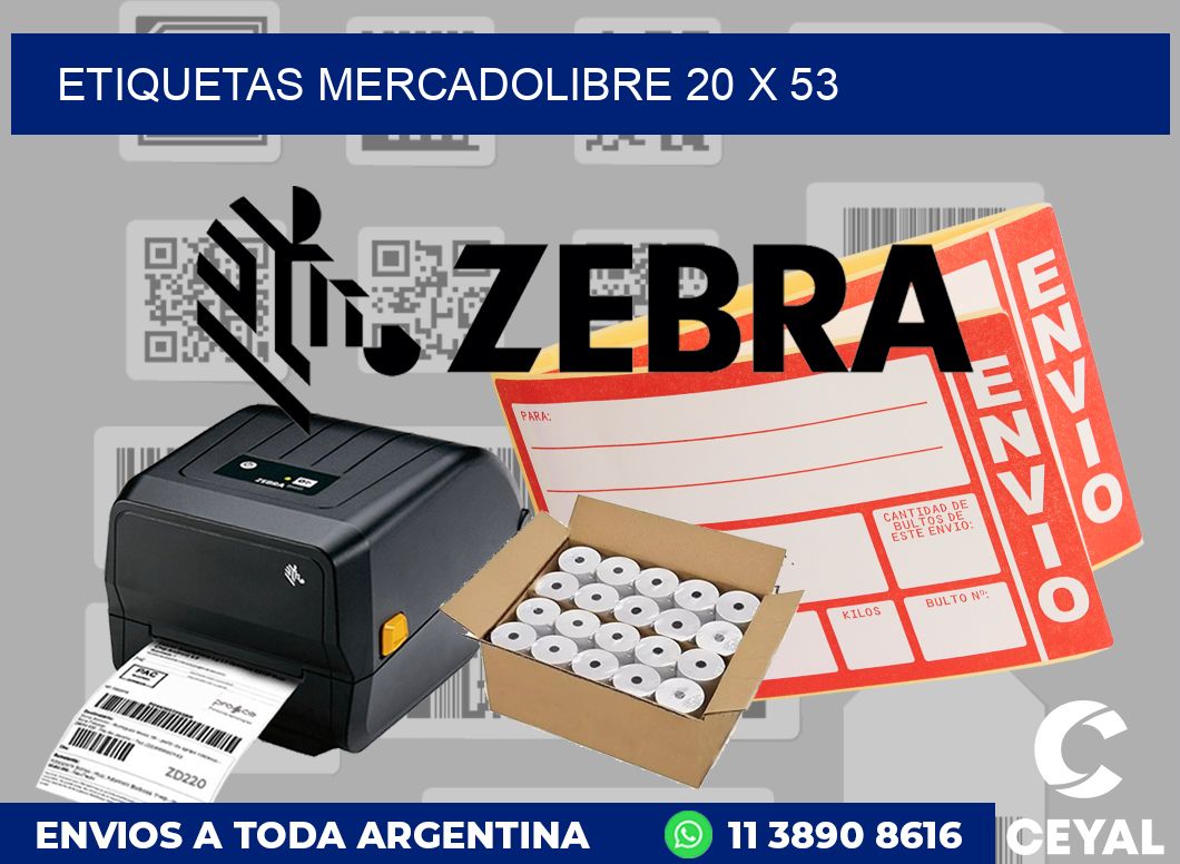 etiquetas mercadolibre 20 x 53